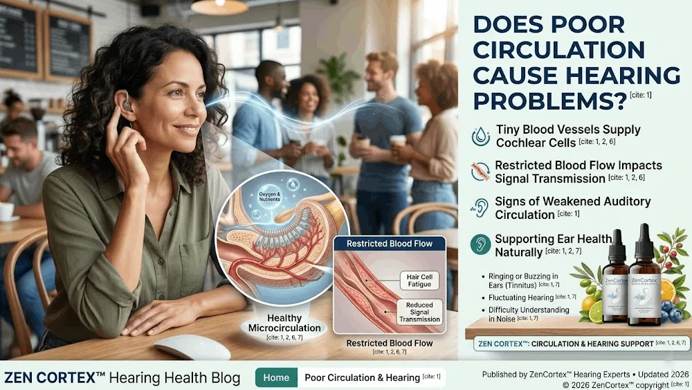 Blood circulation and hearing health